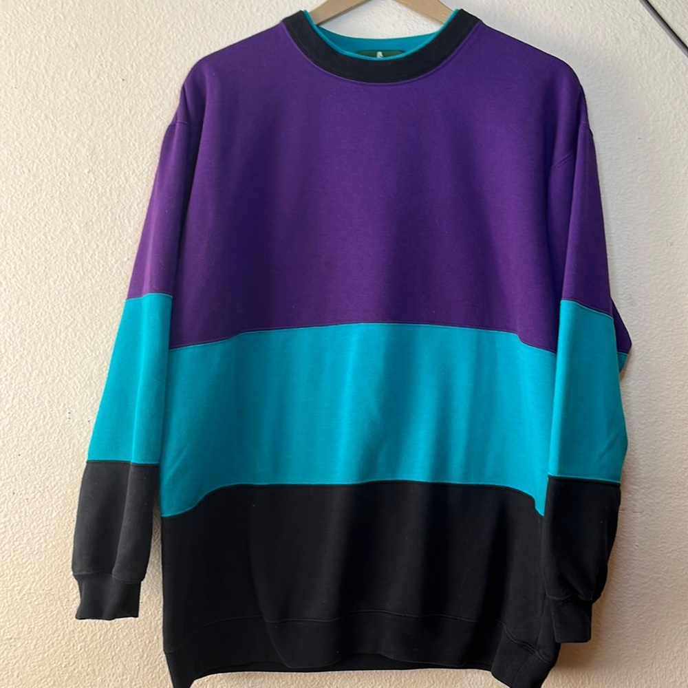 Vintage Women’s Hunt club color block sweatshirt